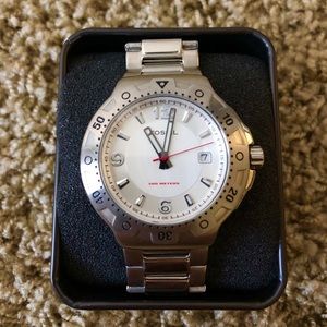NWOT Fossil Men’s Metal Watch